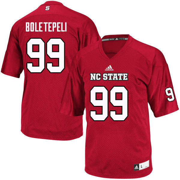 Men #99 Joseph Boletepeli NC State Wolfpack College Football Jerseys Sale-Red - Click Image to Close